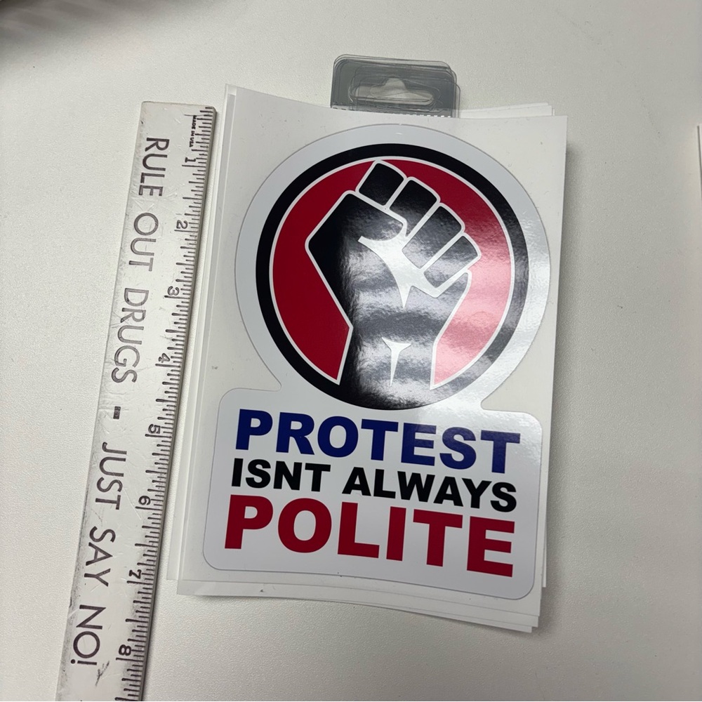 Large Protest Sticker